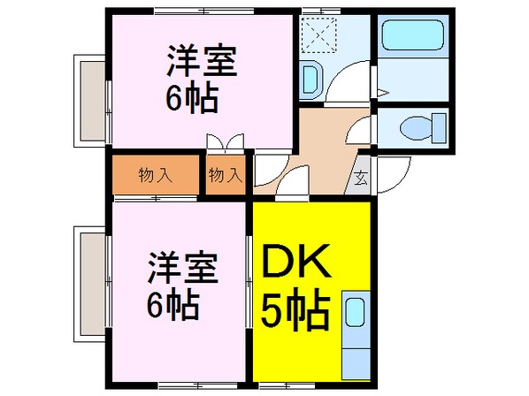 ハイツハピネスの物件間取画像